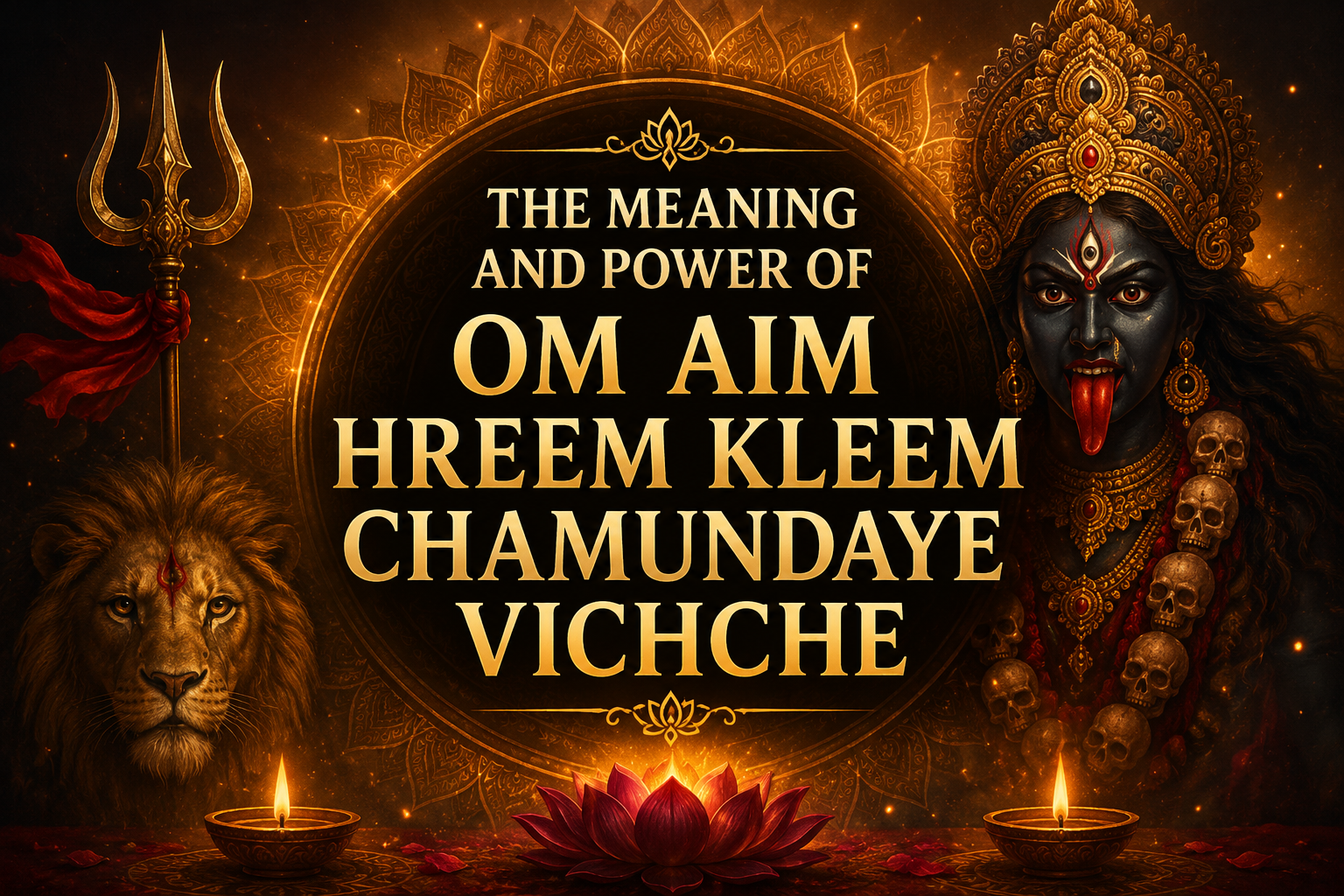 THE MEANING AND POWER OF OM AIM HREEM KLEEM CHAMUNDAYE VICHCHE