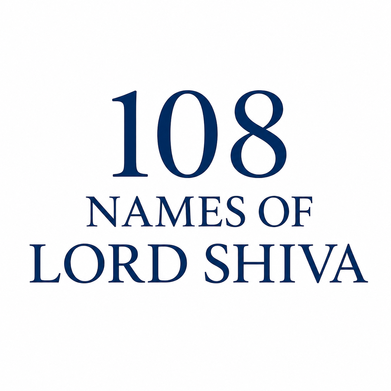 108 Names of Lord Shiva